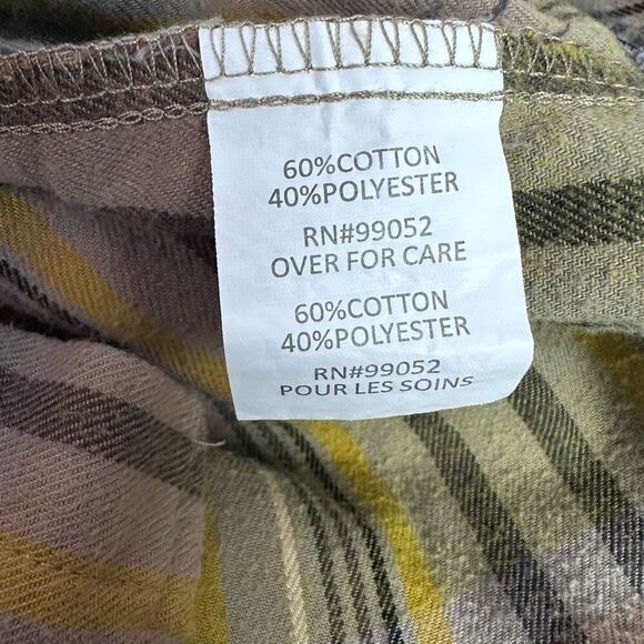 Troll Co. Clothing Flannel Shirt Men's Large Plaid Pearl Snap Pocket Shirt - Picture 8 of 11